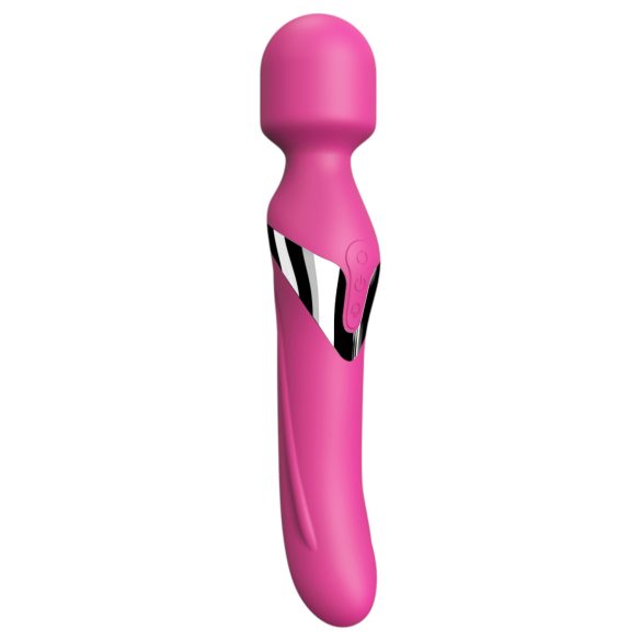 Dorcel Dual Orgasms - uzlādējams 2‑in‑1 masāžas vibrators (rozā)