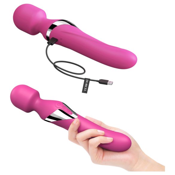 Dorcel Dual Orgasms - uzlādējams 2‑in‑1 masāžas vibrators (rozā)