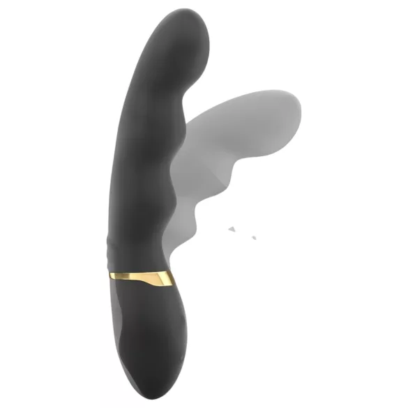 Dorcel vibrators ar 3 motoriem, uzlādējams, melns-zelta