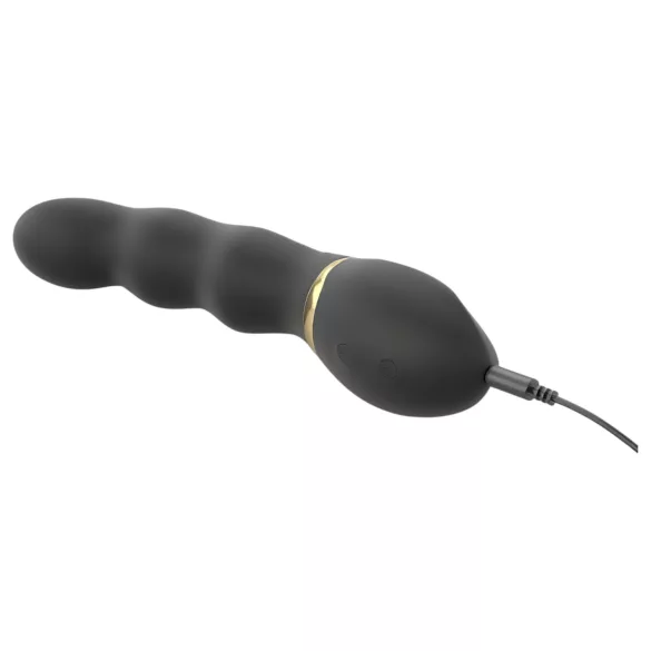 Dorcel vibrators ar 3 motoriem, uzlādējams, melns-zelta