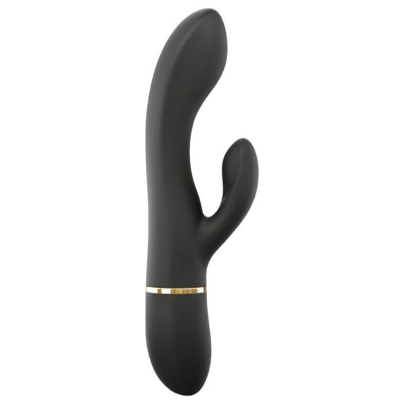 Dorcel Glam Rabbit - melnais klitora vibrators ar akumulatoru