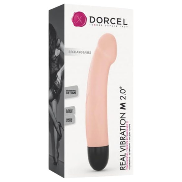 Dorcel Real Vibration M 2.0 - uzlādējams vibrators (naturāls)