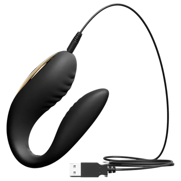 Dorcel pāra vibrators ar akumulatoru tālvadību melns