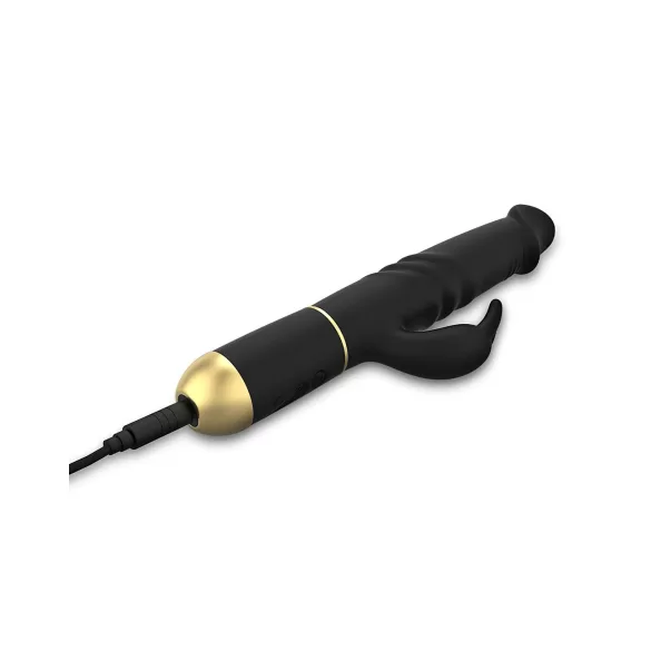 Dorcel Furious Rabbit 2.0 - vibrators ar klitora stimulatoru, melns