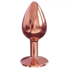   Dorcel Diamond Plug S - alumīnija anālais aizbāznis - mazs (rozā zelts)
