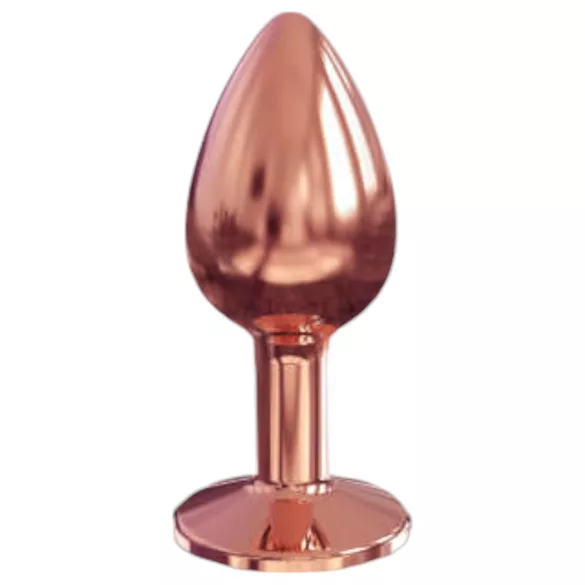 Dorcel Diamond Plug S - alumīnija anālais plugs - mazs (rozā zelts)