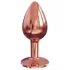 Dorcel Diamond Plug S - alumīnija anālais plugs - mazs (rozā zelts)