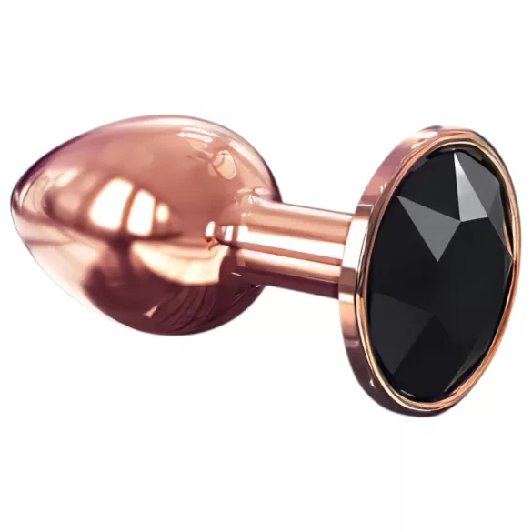 Dorcel Diamond Plug S - alumīnija anālais plugs - mazs (rozā zelts)