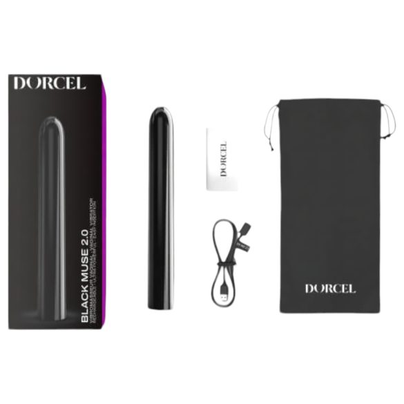 Dorcel Black Muse 2.0 - uzlādējams melns vibrators