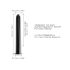 Dorcel Black Muse 2.0 - uzlādējams melns vibrators