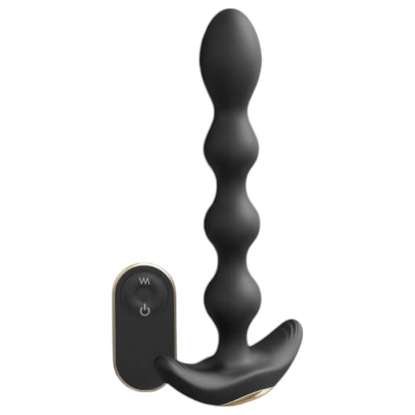 Dorcel Flexi Bumbiņas - uzlādējams, radio vadāms anālais vibrators (melns)