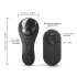 Dorcel Diskrēts Vibs - uzlādējams klitora vibrators (melns)