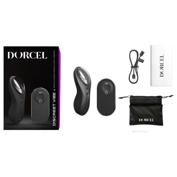 Dorcel Diskrēts Vibs - uzlādējams klitora vibrators (melns)
