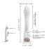 Dorcel Flexi Rabbit - pievelkšanas vibrators ar sildīšanu (balts)