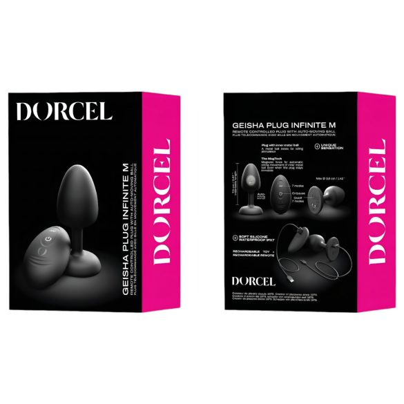 Dorcel - bumbiņu tālvadības anālais vibrators M - (melns)