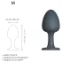 Dorcel Geisha Plug M - bumbiņu anālais spraudnis (melns)