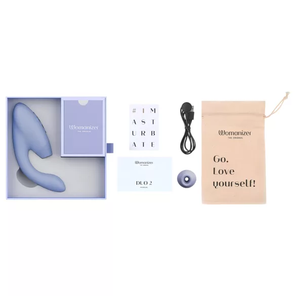 Womanizer Duo 2 - sieviešu G-punkta vibrators ar klitora stimulāciju violets