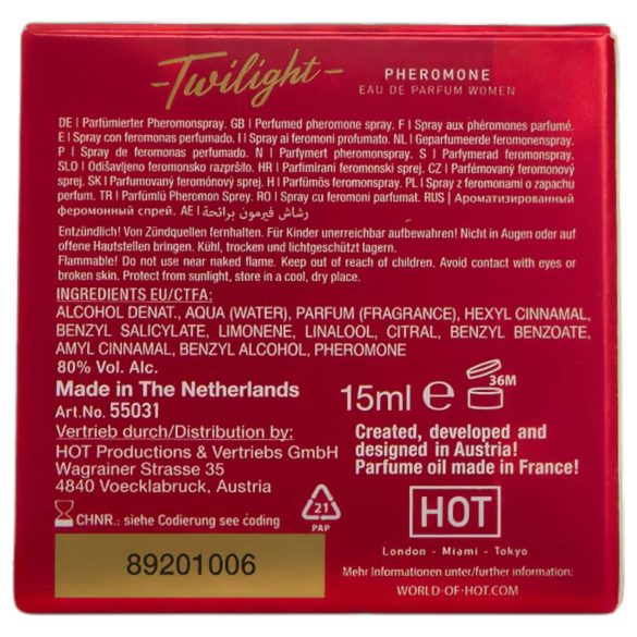 HOT Twilight - feromonu smaržas sievietēm 15ml aromātiskas