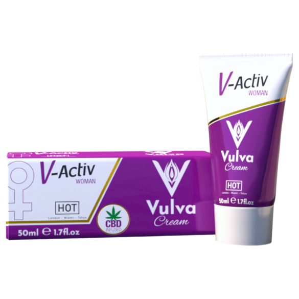 Hot V-Active - stimulējošs intīmais krēms sievietēm (50ml)