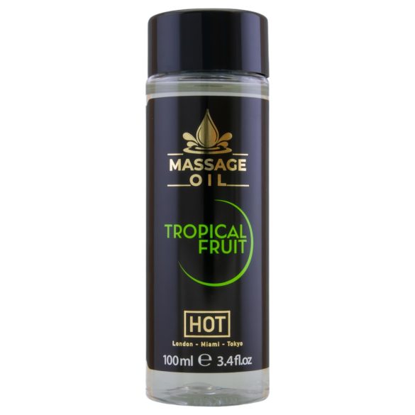 HOT ādas kopšanas masāžas eļļa - tropu augļi (100 ml)