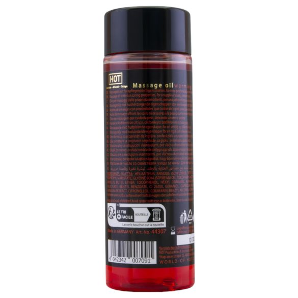 HOT ādas kopšanas masāžas eļļa - sildoša (100ml)