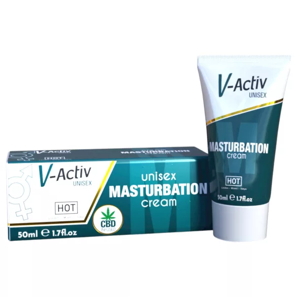 Hot V-Active - stimulējošs krēms masturbācijai unisex 50ml
