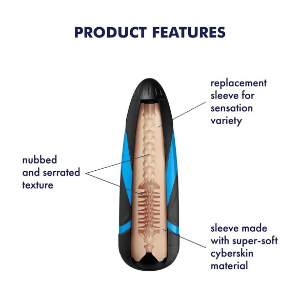 Satisfyer Masturbatora uzmava Tornado Bliss silikona