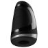 Satisfyer Men Heat Vibration - sildošs vibrators vīriešiem (melns)