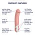 Satisfyer Master - ūdensnecaurlaidīgs, uzlādējams vibrators (dabisks)