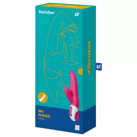 Satisfyer Mr. Rabbit - ūdensizturīgs vibrators ar klitora stimulatoru (rozā)