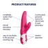 Satisfyer Mr. Rabbit - ūdensizturīgs vibrators ar klitora stimulatoru (rozā)