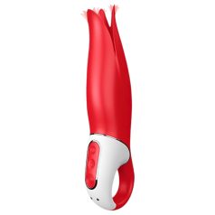   Satisfyer Power Flower - ūdensizturīgs uzlādējams vibrators sarkans