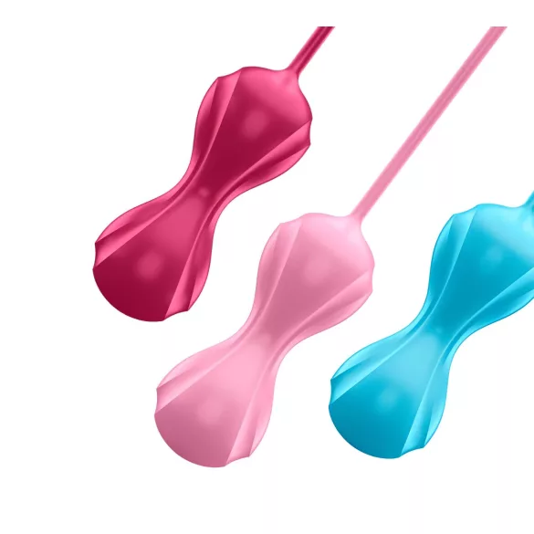 Satisfyer geišas bumbiņu komplekts ar kustīgām lodītēm 3 gab.