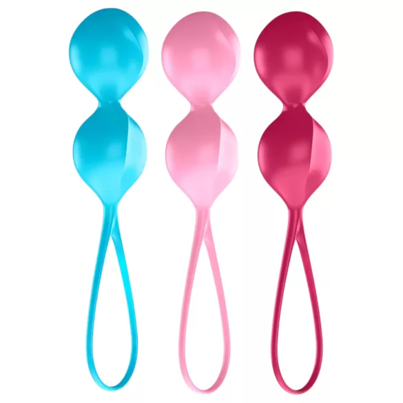 Satisfyer V Balls - geišas bumbiņu komplekts 3 gab