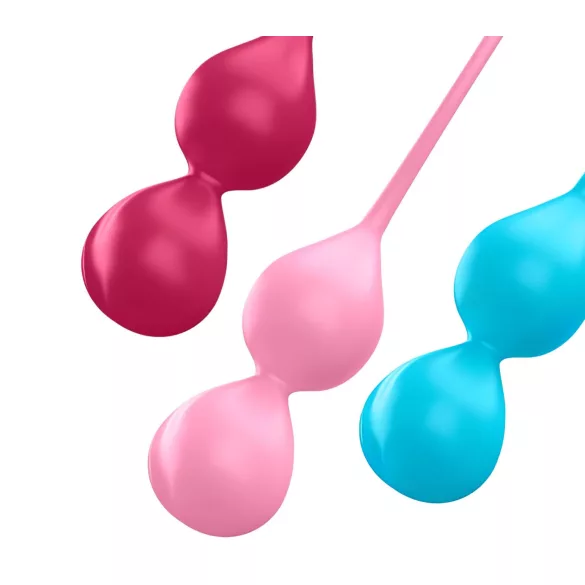 Satisfyer V Balls - geišas bumbiņu komplekts 3 gab