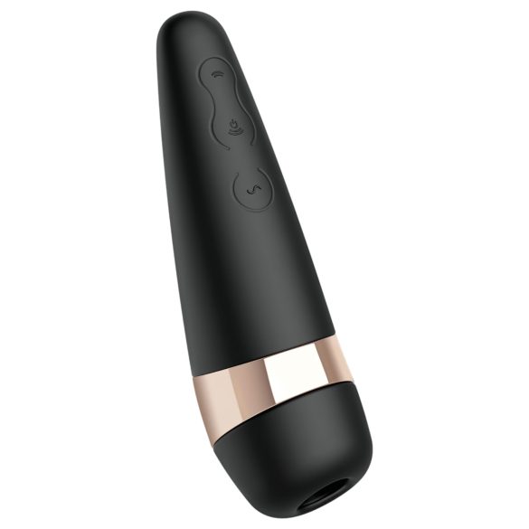 Satisfyer Pro 3+ - ūdensizturīgs, uzlādējams klitora stimulators (melns)