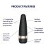 Satisfyer Pro 3+ - ūdensizturīgs, uzlādējams klitora stimulators (melns)