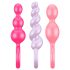 Satisfyer Booty Call - anālais spraudnis komplekts - krāsains (3 daļas)