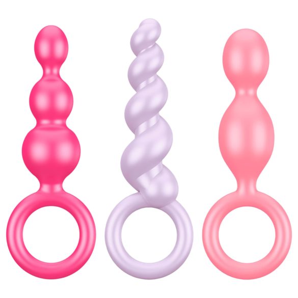 Satisfyer anālais aizbāžņu komplekts 3 gab. krāsains