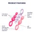 Satisfyer Booty Call - anālais spraudnis komplekts - krāsains (3 daļas)