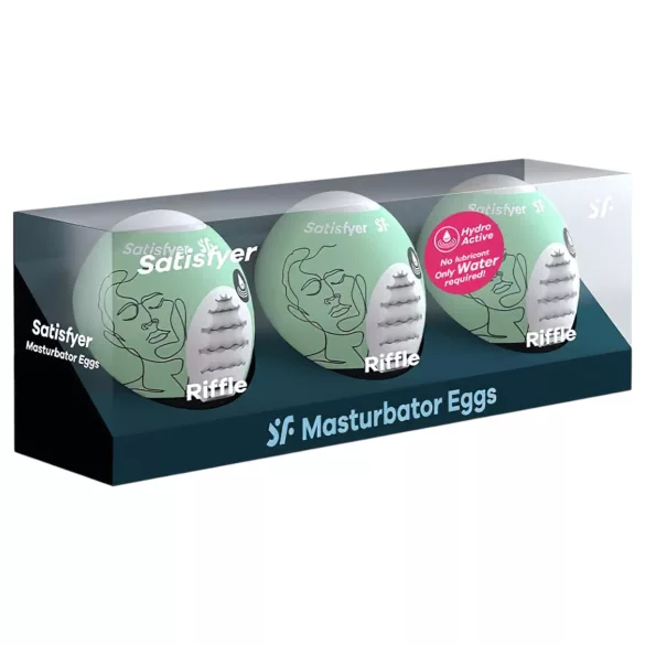 Satisfyer Egg Riffle - masturbators olu komplekts 3 gab