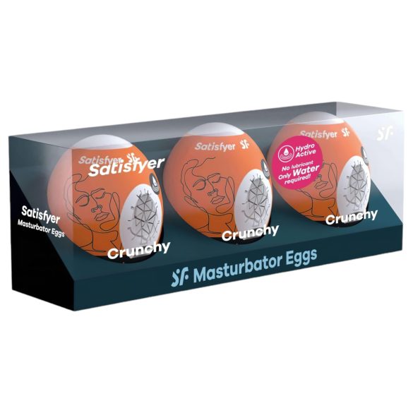 Satisfyer Egg Crunchy - olu masturbatoru komplekts (3 gab.)