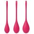 Satisfyer Yoni Power 1 - Geišu bumbiņu komplekts - sarkanā (3 daļas)