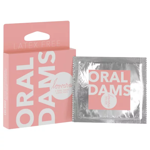 Loovara Oral Dams - latekssaturošs bez orālais aizsargloksnes (3 gab.)