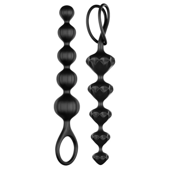 Satisfyer anālais bumbiņu dildos komplekts, melns
