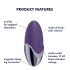 Satisfyer klitora vibrators Purple Pleasure uzlādējams violets