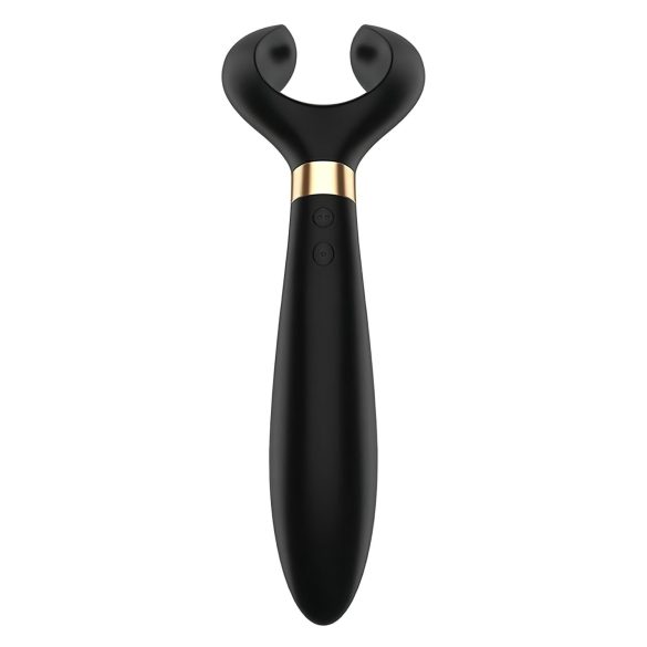 Satisfyer Endless Fun - akumulators, ūdensizturīgs pāru vibrators (melns)