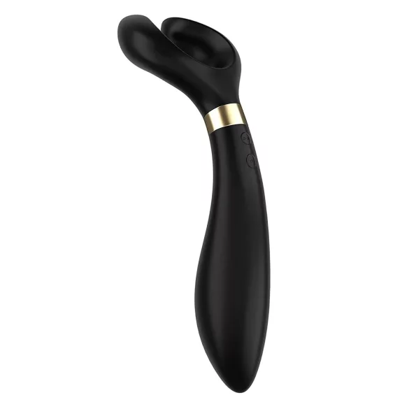 Satisfyer Endless Fun - uzlādējams, ūdensizturīgs pāru vibrators (melns)
