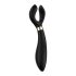 Satisfyer Endless Fun - akumulators, ūdensizturīgs pāru vibrators (melns)