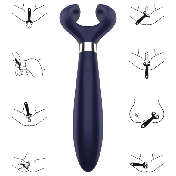 Satisfyer Endless Fun - pāru vibrators, uzlādējams, ūdensizturīgs, zils